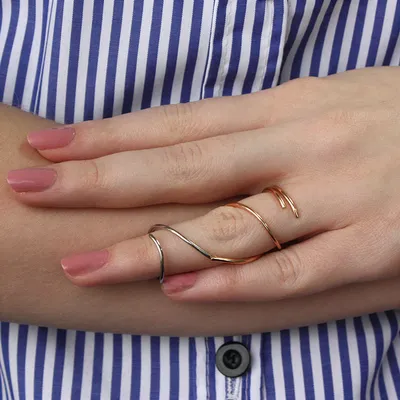 Купить кольцо длинное на весь палец/кольца под заказ/AlexGold