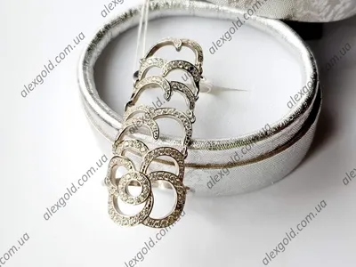 Эксклюзив!!! Серебряное дизайнерское кольцо с золотой пластиной со сгибом  на весь палец на фалангу (ID#853288501), цена: 2100 ₴, купить на Prom.ua