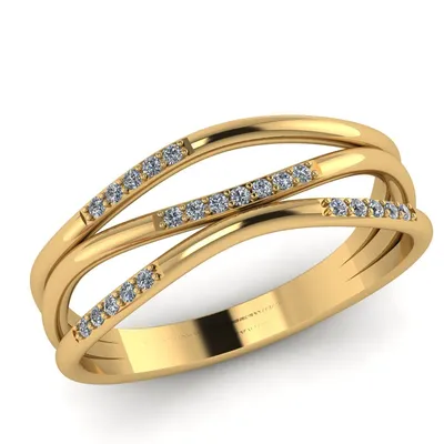 Купить Новое золотое кольцо на палец для женщин, инкрустированное  ослепительным хрустальным камнем, простые стильные кольца для девочек,  вечерние модные украшения | Joom