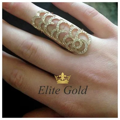 Кольцо на весь палец: Кольцо на фалангу КЛЕОПАТРА Золото 585 – заказать на  Ярмарке Мастеров – FHAOTBY | Кольцо на весь палец, Пенза