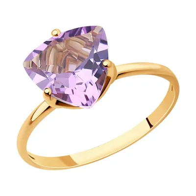 Золотые кольца с аметистами — купить золотое кольцо с аметистом в  интернет-магазине Adamas.ru