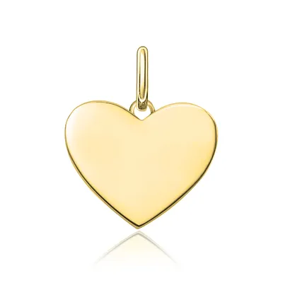 Подвески :: Кулоны из золота :: Очаровательный золотой кулон-сердечко
