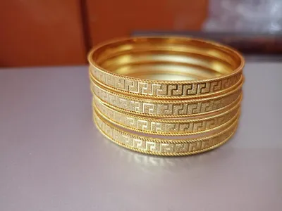 Купить Золотые браслеты-браслеты для женщин, южно-индийский свадебный храм,  ювелирный подарок | Joom