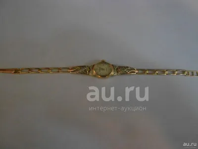 Винтажные русские золотые часы Слава 14k 583 17 драгоценных камней -  Рабочие - «VIOLITY»