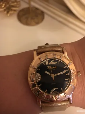 Женские золотые часы Ника Элит с бриллиантами
