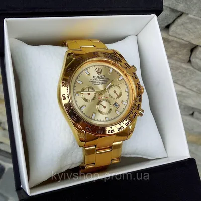 Золотые унисекс наручные часы Rolex / Ролекс (ID#1873178538), цена: 1060 ₴,  купить на Prom.ua