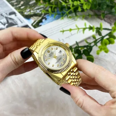 Женские часы Rolex Date Just металлические золотые Ролекс (ID#1549182468),  цена: 699 ₴, купить на Prom.ua