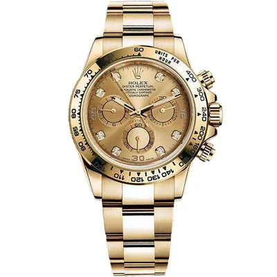 Часы Rolex Daytona Yellow Gold 116508 Champagne set with Diamonds 020827 –  купить в Москве по выгодной цене: фото, характеристики