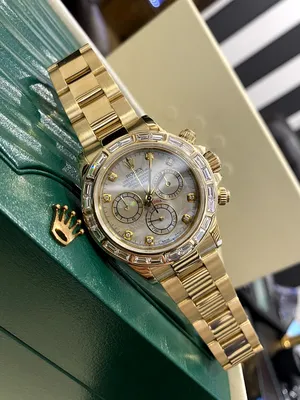 Швейцарские часы Rolex Daytona Cosmograph 40mm Yellow Gold and diamond  116528 (4174) - купить в Санкт-Петербурге, наличие и цены в часовом ломбарде