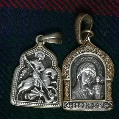 Нательная иконка из золота «Икона Божьей Матери, Костромская-Фёдоровская» -  Golden Antelope
