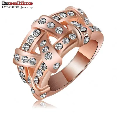 Купить Золотое кольцо 585 проба. Женское кольцо с красного золота с  фианитами. 11546! Лучшая цена в лучшем Интернет-магазине Украины!