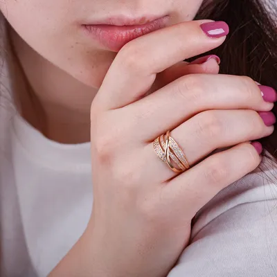 5 шт. Новые позолоченные Регулируемые циркониевые кольца в форме крыла с  блестящим кристаллом золотые кольца женские свадебные Модные кольца для  подарка | AliExpress