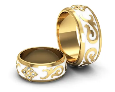 Золотые кольца с эмалью фото фото
