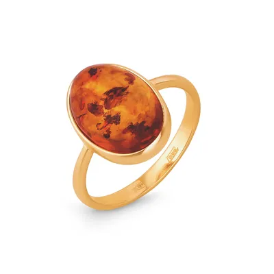 Золотое кольцо с янтарем 000-280816 | Купить в рассрочку | Интернет-магазин  НАШЕ ЗОЛОТО