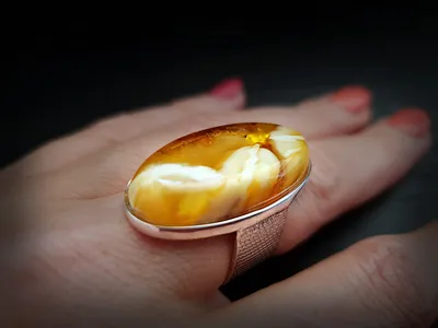Купить Золотое кольцо 585 проба. Женское Кольцо с красного золота, с  вставкой Янтарь 35039! Лучшая цена в лучшем Интернет-магазине Украины!