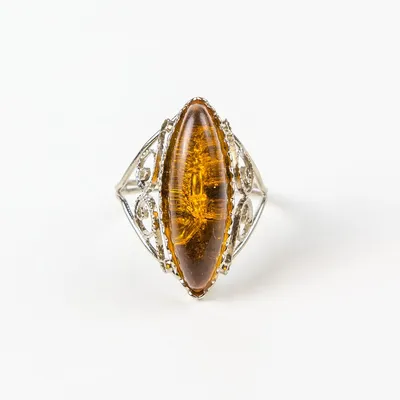 Золотое кольцо с янтарем кольцо с бурштином (ID#1570178799), цена: 10465 ₴,  купить на Prom.ua