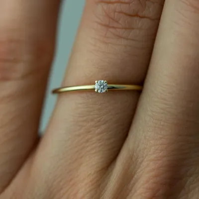 Помолвочное кольцо с одним камнем золото - Кольцо для помолвки золото -  Кольцо для предложения золото (ID#644302281), цена: 5100 ₴, купить на  Prom.ua