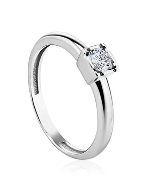 Авторское лаконичное кольцо Cara с одним центральным камнем купить от 8930  грн | EliteGold.ua