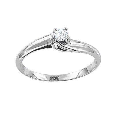 Помолвочное кольцо из белого золота SOKOLOV 1010139 с бриллиантом — купить  в AllTime.ru — фото