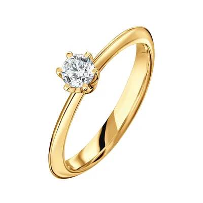 Купить Серебряное кольцо с одним камнем позолоченное 1883з! Лучшая цена в  лучшем Интернет-магазине Украины!