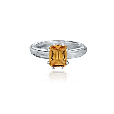 Цитрин 199 (кольцо из серебра) купить в ювелирном магазине в Москве.