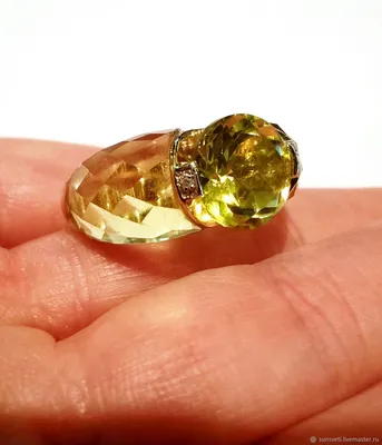 Оригинальное золотое кольцо с цитрином 42.29ct Grimoldi Milano – купить по  цене 419 500 ₽ с доставкой в интернет-магазине Mister Diamond