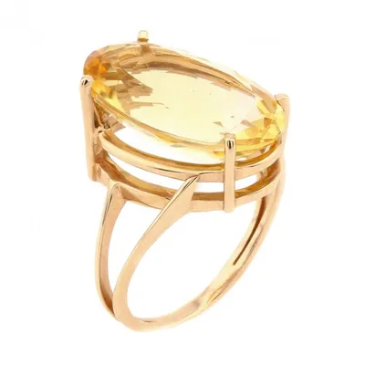 Серебряное кольцо с цитрином код 9765 - Купить в магазине авторских  украшений Gabilo
