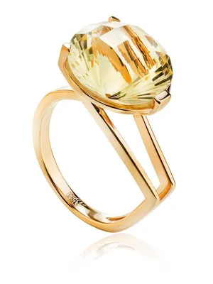Купить кольцо с цитрином в Москве, кольца с цитрином в интернет-магазине  Yana
