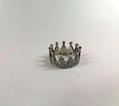 Кольцо с короной из розового золота - ЗОЛОТОЙ