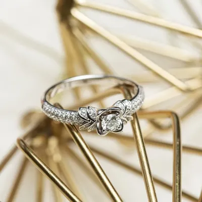 Обручальное кольцо в виде цветка камелии | AliExpress
