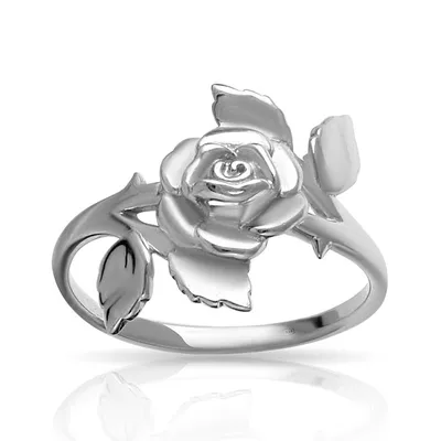 Купить Кольцо с тиснением розы, позолоченное/розовое золото/серебро,  элегантное женское кольцо в стиле ретро | Joom