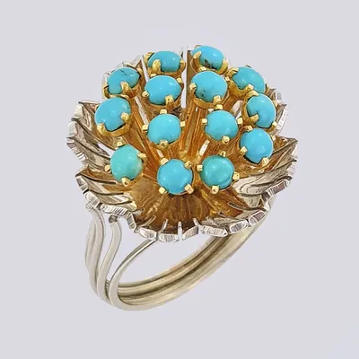Кольцо в виде цветка из золота с фианитом — интернет-магазин Костромской  Ювелирный Завод