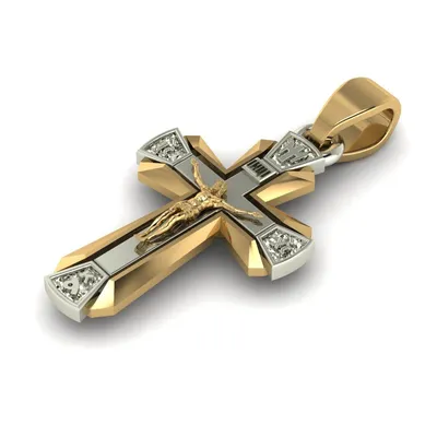 Золотые кресты мужские большие — купить по низкой цене на Яндекс Маркете