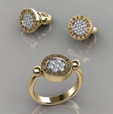 Комплект серьги кольцо \"Дубайское золото\" купить по цене 499 ₽ в  интернет-магазине KazanExpress