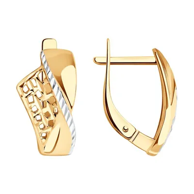 Купить золотые серьги с жемчугом и бриллиантами в Алматы в  интернет-магазине DAME