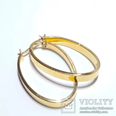 Серьги-конго из золота с фианитами — интернет-магазин Костромской Ювелирный  Завод