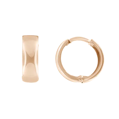 Купить золотые серьги-кольца в красном цвете 000154597 ✴️в Zlato.ua