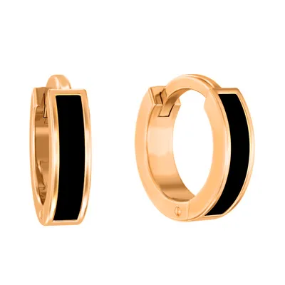 Ювелирные серьги кольца золотые 585 Конго 1,5 см НАШЕ ЗОЛОТО 36423495  купить в интернет-магазине Wildberries