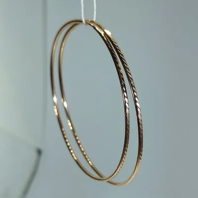 Купить Золотые серьги кольца конго Эстет T1S71143330 | «ТуТи.ру» -  Брендовый интернет-магазин