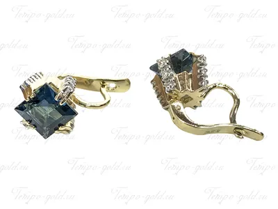 Parfois ❤ женские серьги квадратной формы со скидкой 33%, золотой цвет,  размер , цена 19.99 BYN