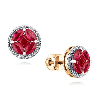 Серьги-кольца женские, с красным, синим, розовым, белым овальным камнем |  AliExpress