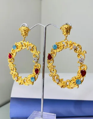 Серьги-кольца Versace M1371 купить в Москве | Love Jewellery