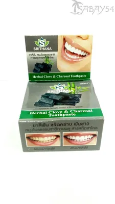 Тайская твёрдая зубная отбеливающая паста Herbal clove toothpaste 25 гр