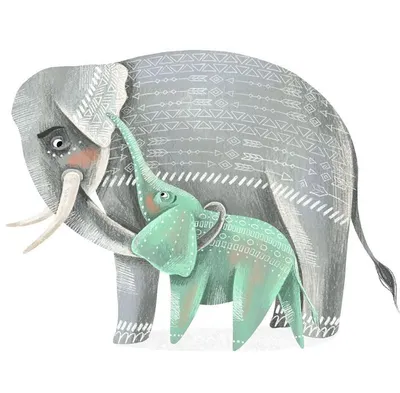 Вид сбоку, гибрид зомби слона и …» — создано в Шедевруме