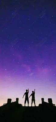 Звёздное небо - Картинка на телефон / Обои на рабочий стол №1292343