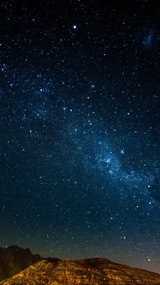 Заставка на телефон: звездное небо, звезды, ночь
