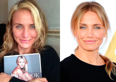 С голым лицом: пopнoaктриcы и модели Playboy до и после нанесения макияжа